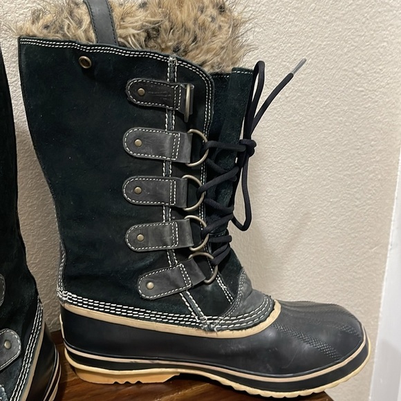 Sorel Joan Of Arctic Tall Boots Black waterproof Women's Size 9.5 winter - Picture 3 of 17